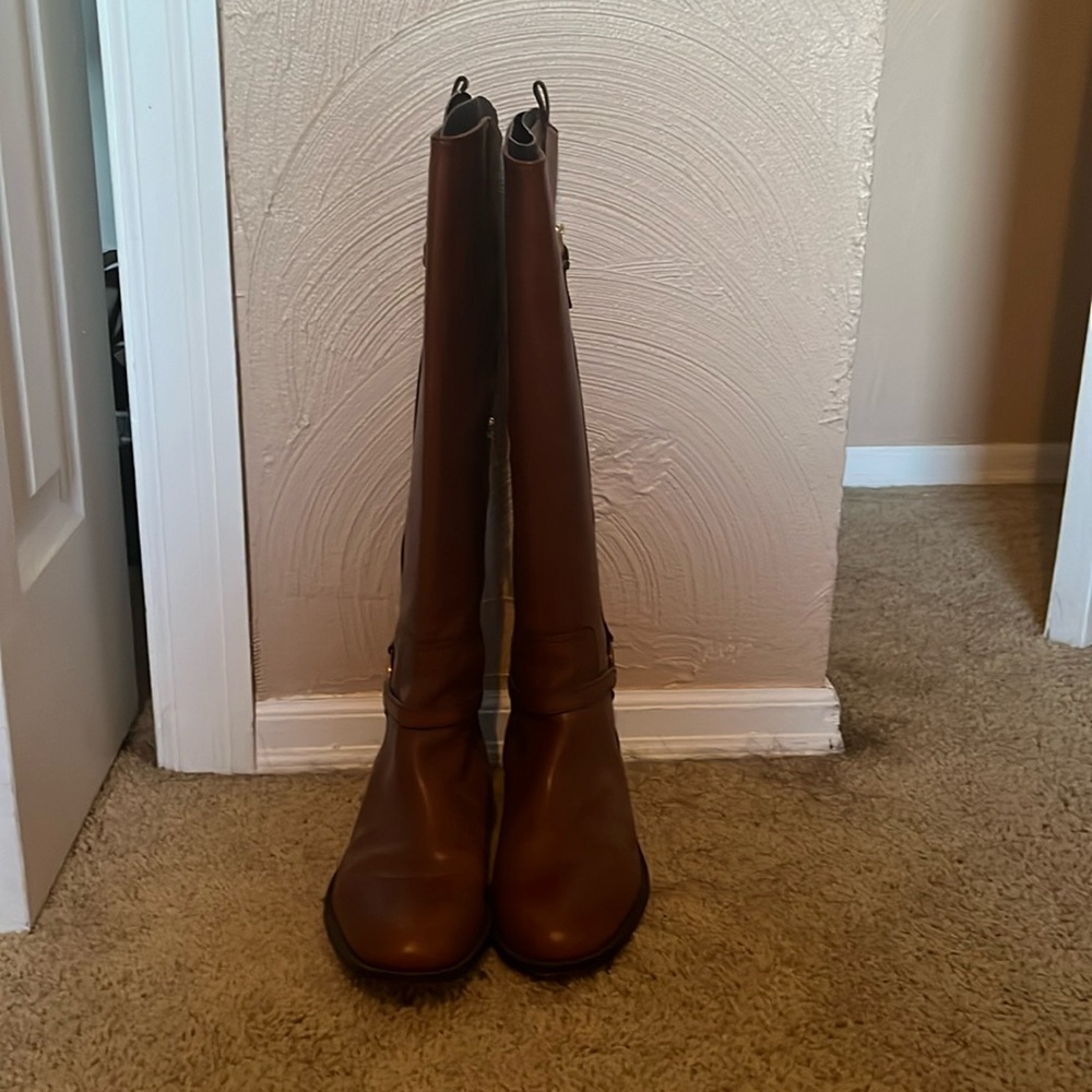 Barely worn Brown Coach Riding Boots in an 8.5